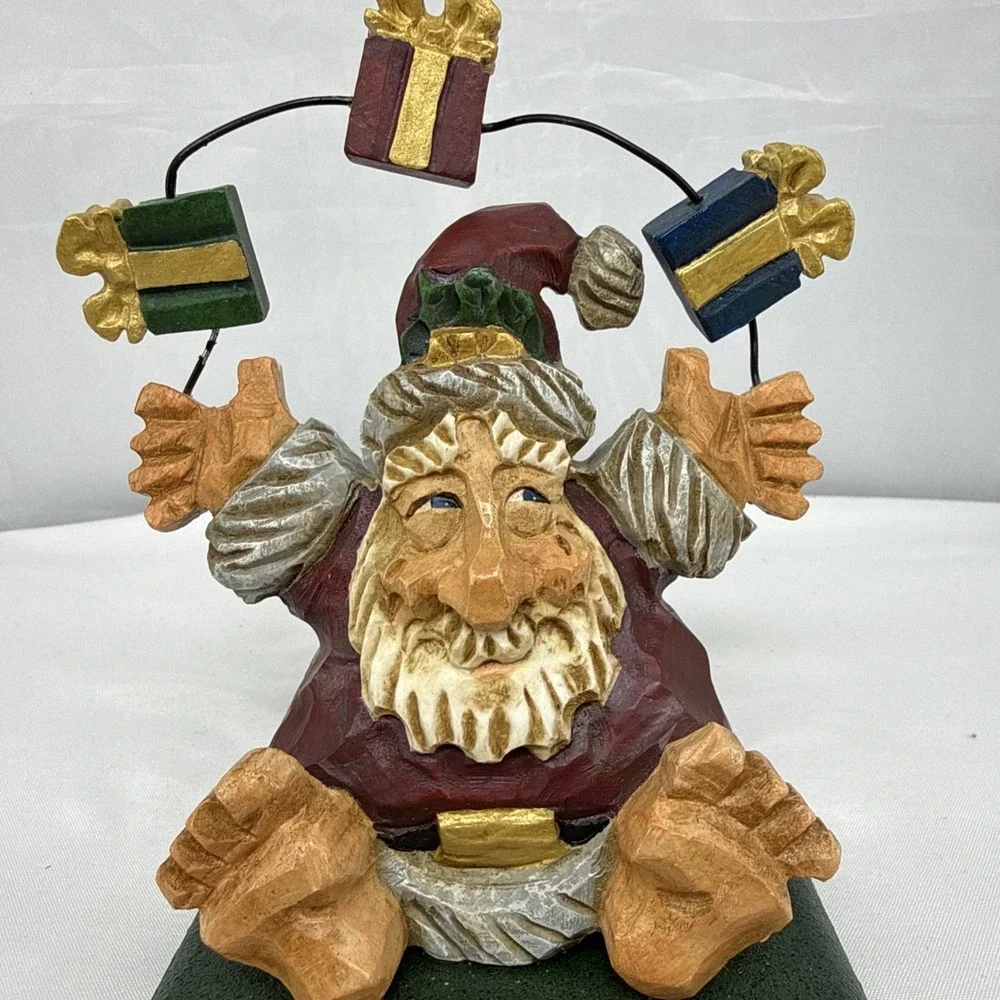 STOCKING HANGER VINTAGE 2000‎ SANTA BY DAVID FRYKMAN RARE